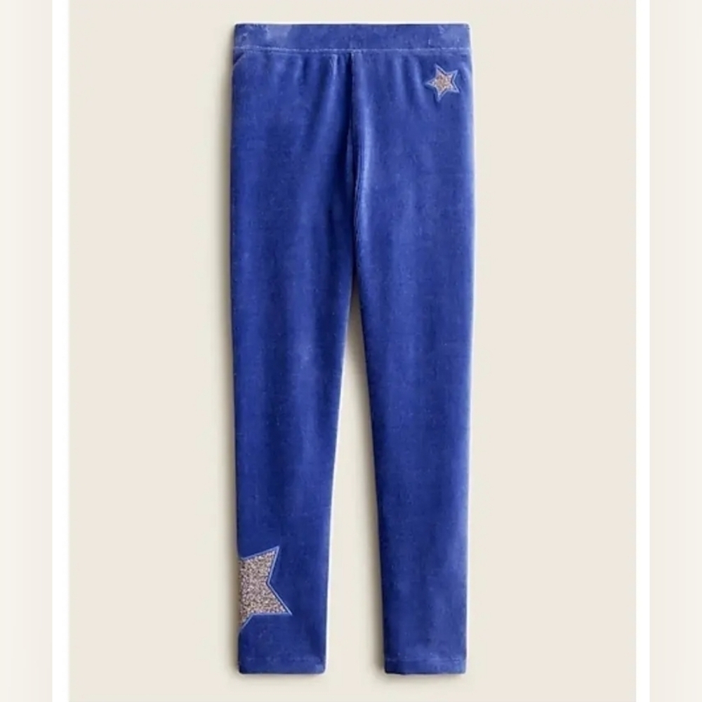 Crewcuts leggings sz 14 Blue with Stars